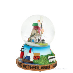 Snow Globe – Dutch Windmill and Cow (6.5 cm)