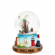 Snow Globe – Dutch Windmill and Cow (6.5 cm)