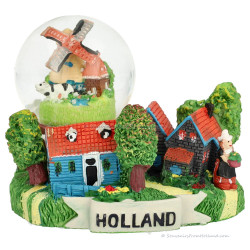 Sneeuwbol – Dorpstafereel Holland (7 cm)