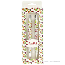 Set of 2 pens - White Tulips