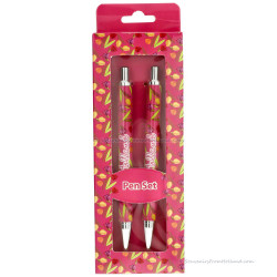 Set of 2 pens - Pink Tulips