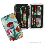 Manicure set Pretty Tulips Blue Green