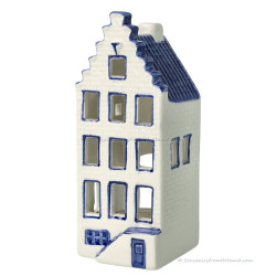 Tea Light Canal House - Delft Blue (14.5 cm)