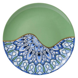 Wandbord Mandala groen - 26cm