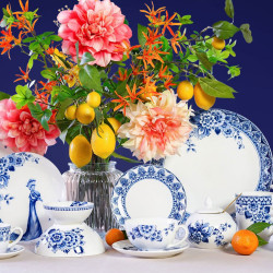 Dessert plate Paauw Blauw 15cm