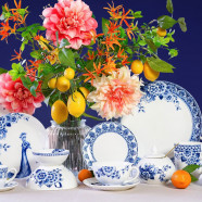 Dessert plate Paauw Blauw 15cm