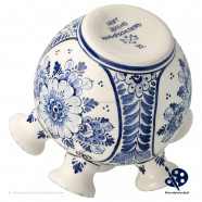 Ronde Tulpenvaas Bloemen - Handgeschilderd Delfts Blauw