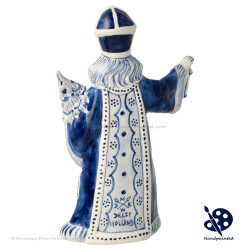 Luxury Bishop Saint Nicholas with Lantern - Handpainted Delftware