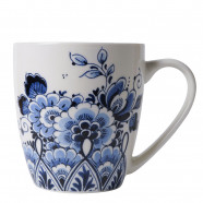 Koffiemok Delfts Blauw Bloemenpracht (200ml)