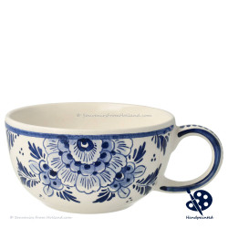 Tea-for-one Teapot Flowers - Hand painted Delftware