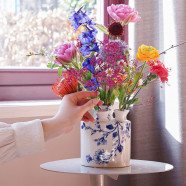 Tulpenvaas Cilinder Orchidee 16 cm Delfts Blauw