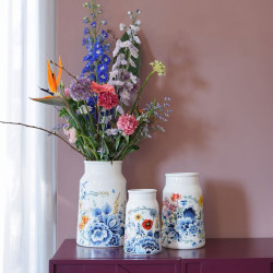 Melkbusvaas klein - Wildbloemen - 20,5cm