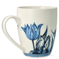 Tea Mug Delft Blue – Tulips (300ml)
