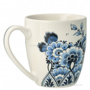 Coffee Mug Delft Blue – Floral Splendor (200ml)