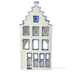 Tea Light Holder - Stepped Gable - Canal House Delft Blue