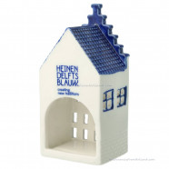 Tea Light Holder - Stepped Gable - Canal House Delft Blue