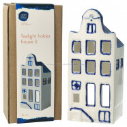 Tea Light Holder - Bell Gable - Canal House Delft Blue