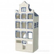 Waxinelichthouder - Halsgevel - Grachtenhuisje Delfts Blauw