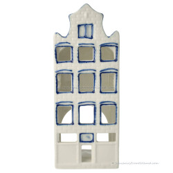 Waxinelichthouder - Halsgevel - Grachtenhuisje Delfts Blauw