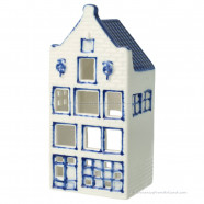 Waxinelichthouder - Tuitgevel - Grachtenhuisje Delfts Blauw
