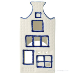 Waxinelichthouder - Halsgevel - Grachtenhuisje Delfts Blauw