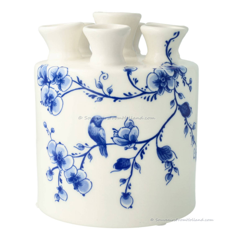 Tulip Vase Cylinder Orchid 16 cm Delft Blue