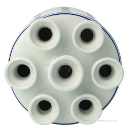 Fair Florals Cylinder Tulip Vase 15cm  Delft Blue