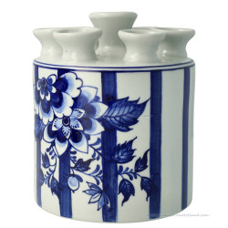 Fair Florals Cylinder Tulip Vase 15cm  Delft Blue