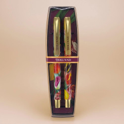 Ballpoints Pretty Tulips - Luxury Set of 2 Pens