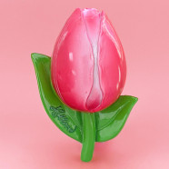Roze Tulp 3D Magneet 7,5cm Polystone