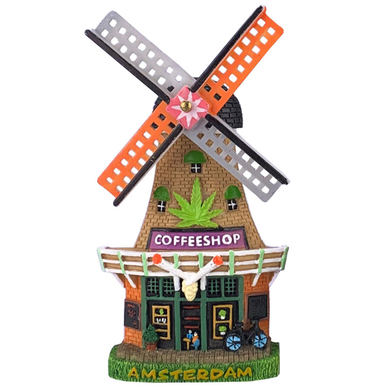 Magnet Polystone Windmill Coffeeshop