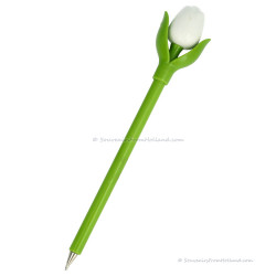 Mini Tulp Balpen 17 cm - Wit
