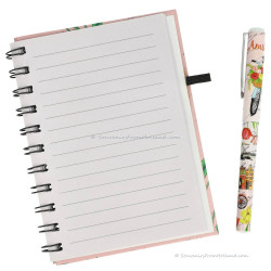 Notitieboekje met pen - Amsterdam Roze