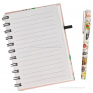 Notitieboekje met pen - Amsterdam Roze