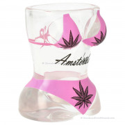 Vrouw Torso Roze Shotglas -...