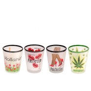 Tulpenveld Holland Frosted Shotglas