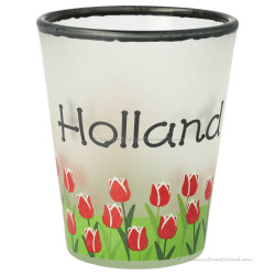 Tulpenveld Holland Frosted Shotglas