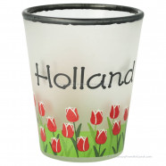 Tulpenveld Holland Frosted Shotglas