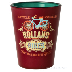 Shotglas Vintage Rood Fiets Holland - Shooter