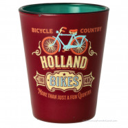Shotglas Vintage Rood Fiets Holland - Shooter