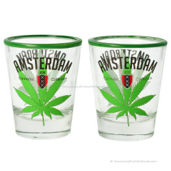 Set 2 Shotglazen Cannabis Amsterdam Shooter