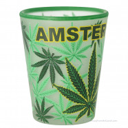 Amsterdam Cannabis Frosted Shotglas