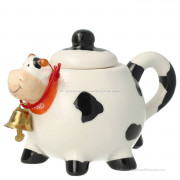 Mini Cow Teapot Black &...