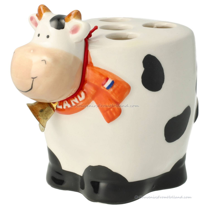 Cow Toothbrush Holder Black & White