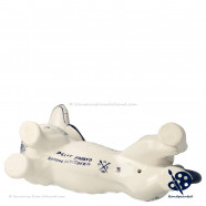 Dachshund Teckel Delft Blue - Handpainted Delftware