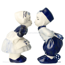 Set Farmer Farmer's Wife 17cm - Delft Blue Hand Painted