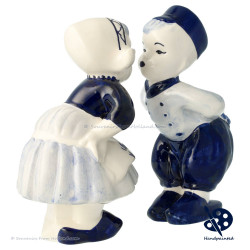 Set Farmer Farmer's Wife 17cm - Delft Blue Hand Painted