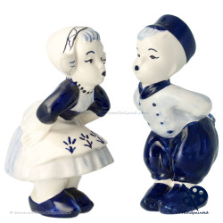 Set Farmer Farmer's Wife 17cm - Delft Blue Hand Painted