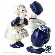 Set Farmer Farmer's Wife 17cm - Delft Blue Hand Painted