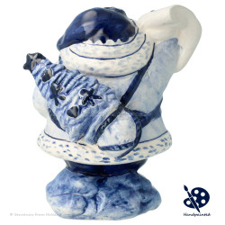 Santa Claus with Scroll v25.1 - Handpainted Delftware